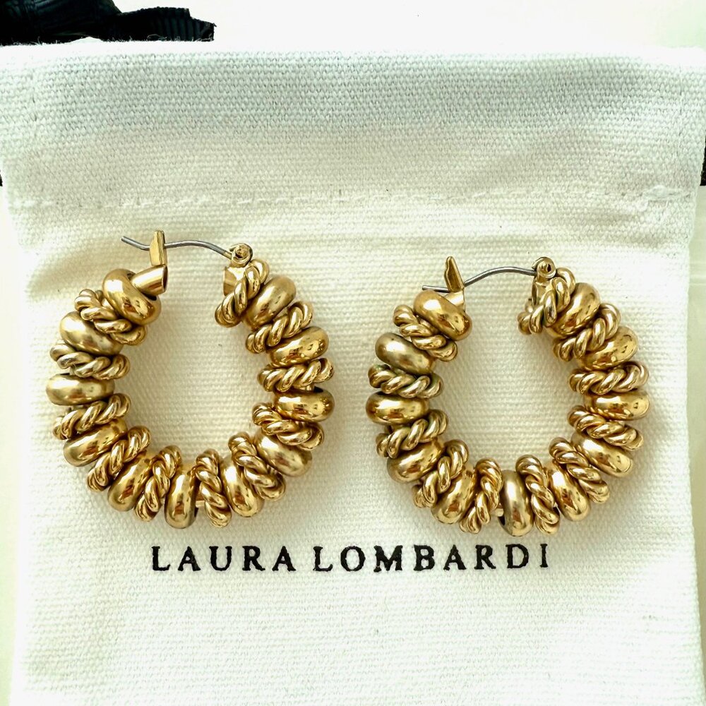 LAURA LOMBARDI Serena Earrings – 14k Gold Plated Brass - Picture 5 of 12